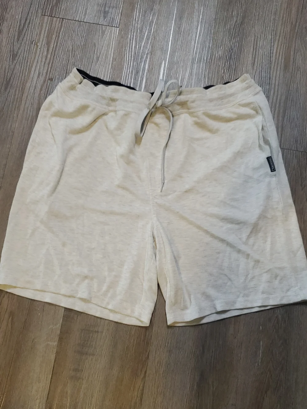 Eddie Bauer Light Beige Drawstring Athletic Shorts, Size XL